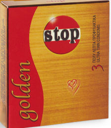 Condoms STOP GOLDEN 1Χ3