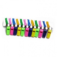 Plastic whistles with lace