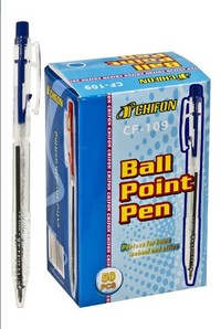 Ball pen with clip