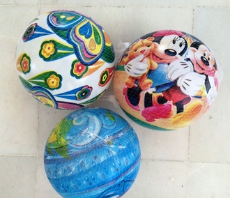 Plastic balls  in many designs