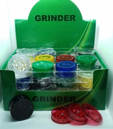 HERB PLASTIC GRINDER ASSORTED COLOURS