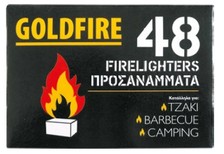 Προσανάματα παραφίνης GOLDFIRE 48τμχ